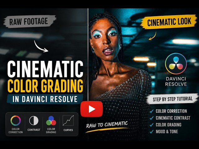 Dark Cinematic Color Grading | DaVinci Resolve Tutorial