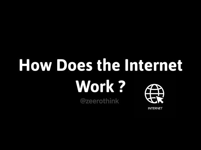 How Does The Internet Work ? | The Life of a Packet || zeerothink