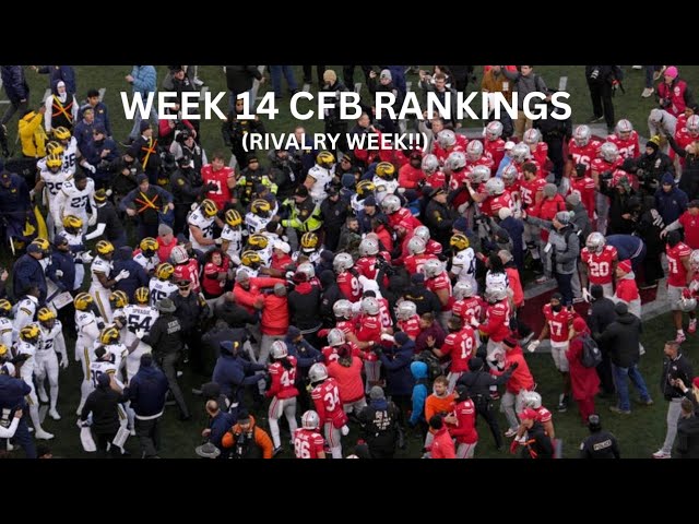 College football week 14 top 25 