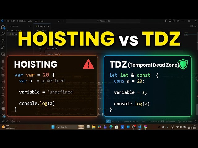 JavaScript Interview Questions: Variables, Hoisting & TDZ Explained