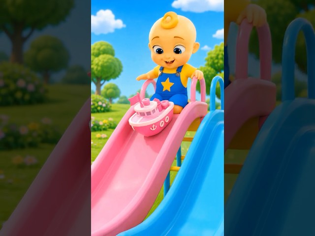 Learn Colors with Toy Boats 🟢🔴🔵🟡 | Cartoon for Kids #shorts #cartoon #baby