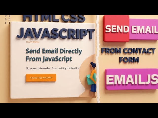 Send Email from HTML Form for Free | HTML CSS AND JAVASCRIPT | EmailJS