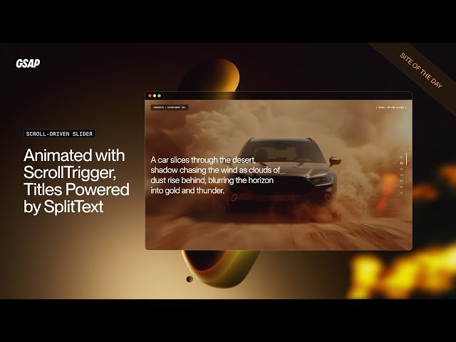 This GSAP Slider Is So Smooth It Might Slip Off the Page On Scroll