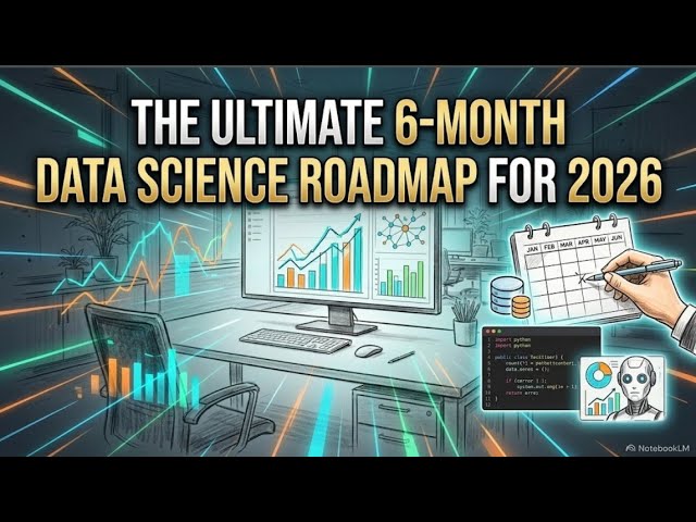 The Ultimate 6-Month Data Science Roadmap for 2026 | How to Become a Data Scientist in 6 Months!