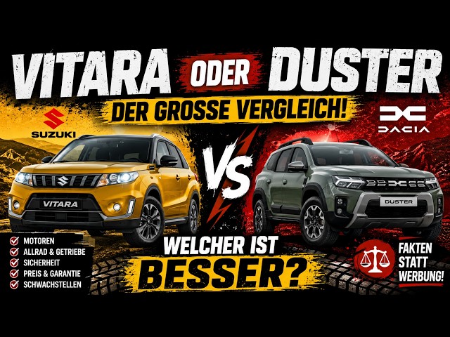 Suzuki Vitara vs. Dacia Duster? The Big Comparison – Which One Is Better?