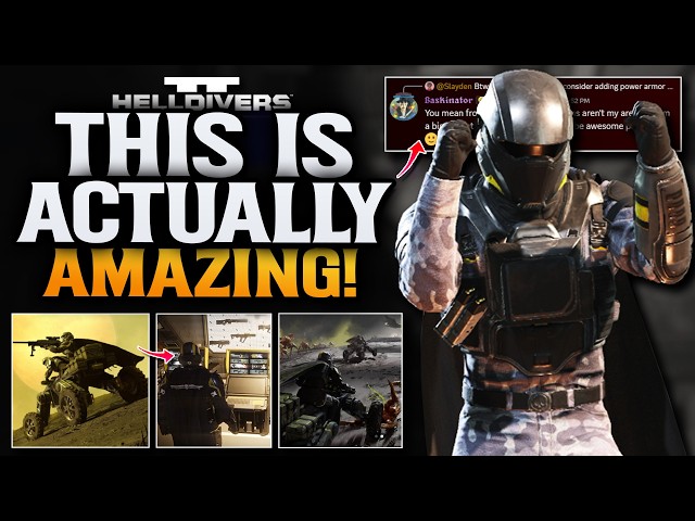 Helldivers 2 Power Suits, Quadbikes Concept & Legacy Destroyer!