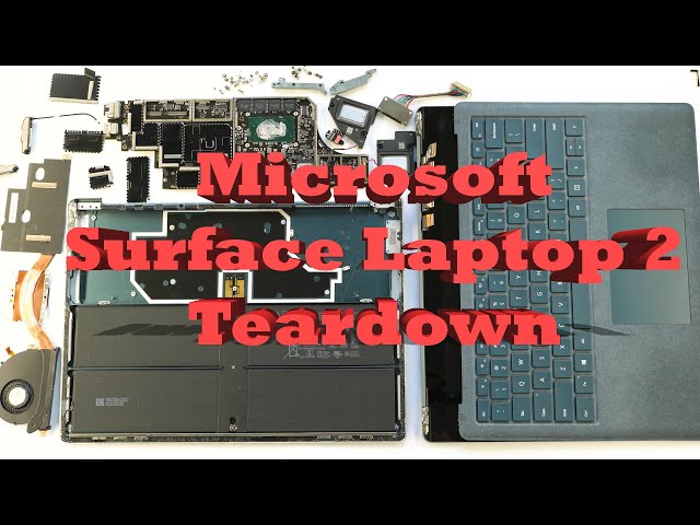 Microsoft Surface Laptop 2 Full Disassembly Teardown Guide