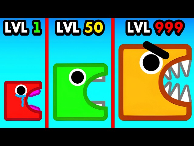 LVL 1 vs LVL 999 Eating Blocks