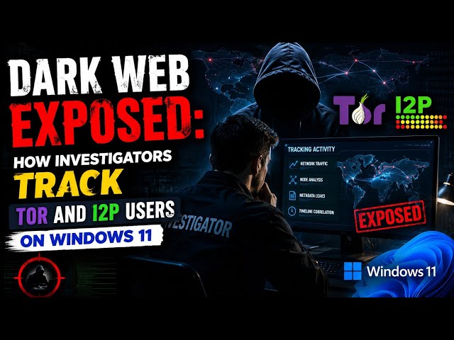 Dark Web Exposed: How Investigators Track Tor and I2P Users on Windows 11 #darkwebmystery #anonymity
