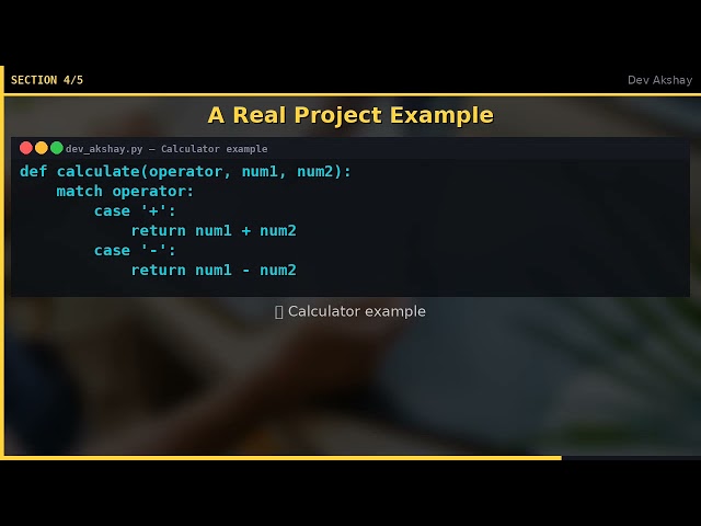 Python match-case Explained