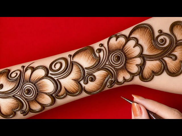 Very Easy Very Unique Arabic Mehndi Design||Mehndi Design Simple Stylish||Arabic Henna Designs