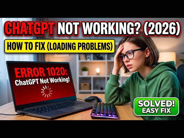 ChatGPT Not Working Today? How to Fix ChatGPT Error & Loading Problems (2026)