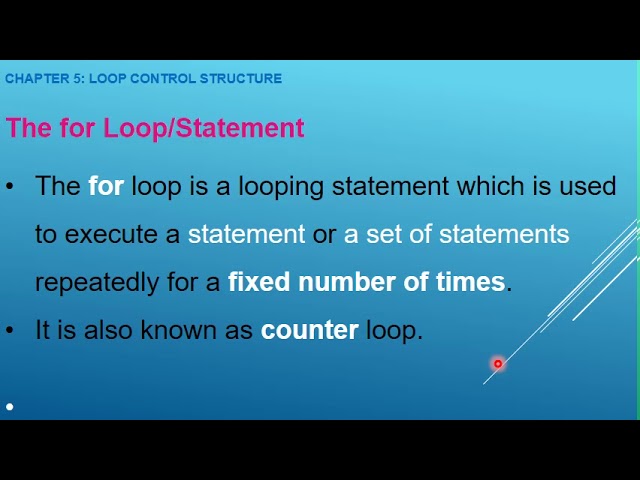 Computer Sc,Class 10,Chap 5, LEC 01 Looping Structure, for loop defi., syntax,working,flowchart,exp