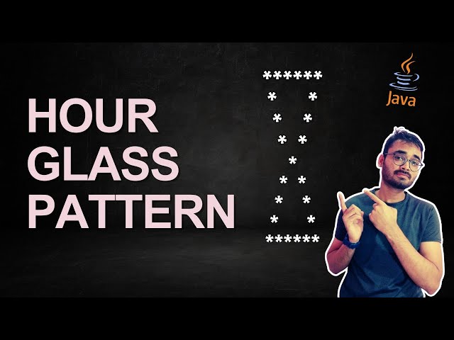 Hourglass pattern in java. Full logic step by step. Easy explanation #javapatternprogram #coding