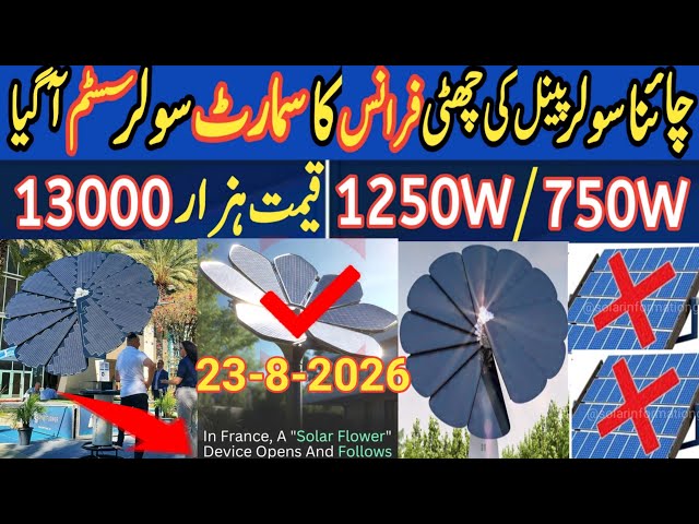 China Solar is finished.France New Flower Solar System Cheaper & Better Than Traditional Solar Panel