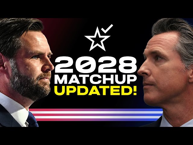 2028 Election Prediction | JD Vance vs Gavin Newsom