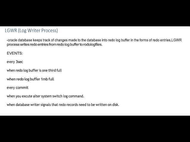 Oracle Background Process: LGWR Explained | #Oracle LGWR #Oracle 19c #Brainbyte Technologies #oracle