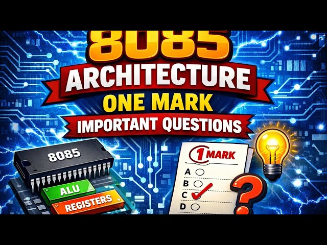 #important questions on 8085 architecture #