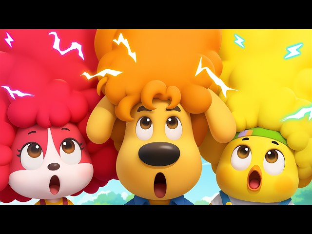 El Tobogán del Cabello Esponjado 🦱 Dibujos Animados 🔍Sheriff Labrador en Español