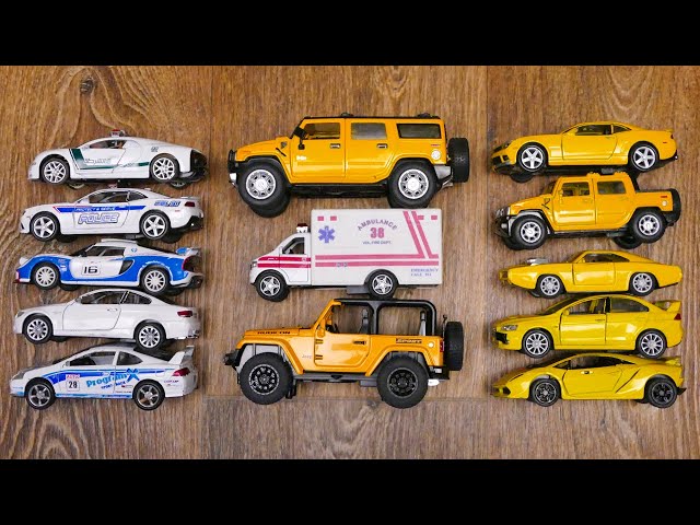 Colección de ambulancias y SUV Koleski, modelos de coches de fundición realistas