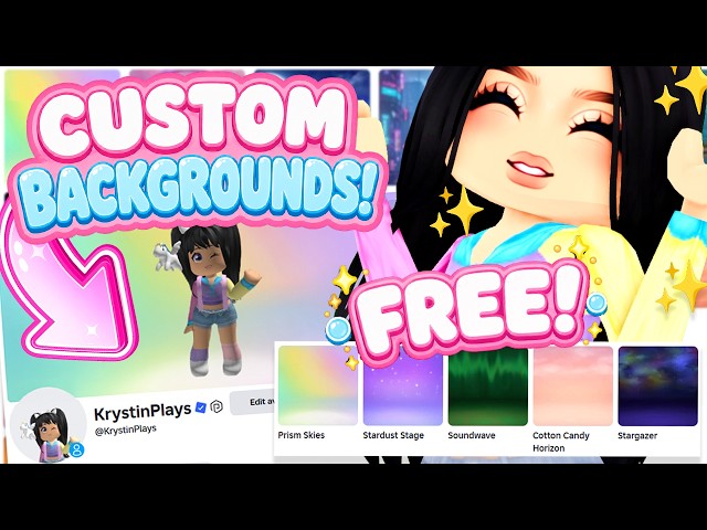 How to Get & Use NEW Roblox Profile Backgrounds! (FREE) ⭐