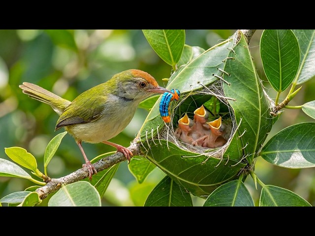 Common Tailorbird: 50 Days From Nest to Independence | Fragile Stitched Nest