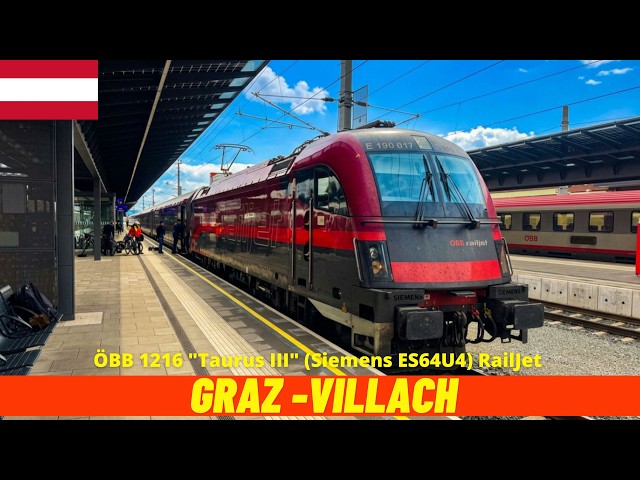 High-Speed Cab Ride Graz → Villach on the NEW Koralmbahn (Austria, May 2026) driver's view 4K