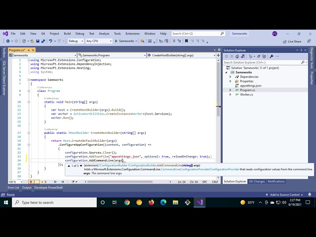 07 - .NET Core Console Application - Command Line Arguments