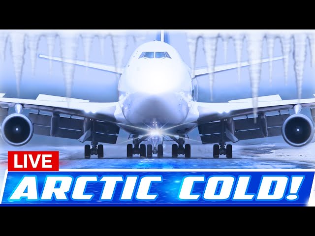 🔴LIVE COLD ARCTIC AIR at CHICAGO O'HARE | ORD AVGEEK PLANE SPOTTING | COLD WEATHER ALERT