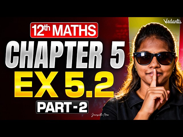 12th Maths | Chapter 5 Exercise 5.2 Part 2 | TN State Board | Janasruthi Ma'am