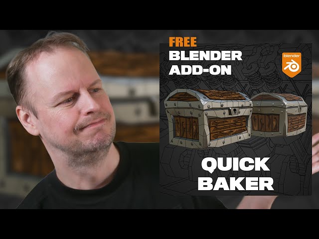 My Free Texture Baking Add-on for Blender & 10 Minute Modeling Challenge ep. 150 =)