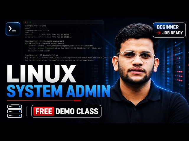 Linux System Administration Full Course 2026 | Free Demo Class for Beginners | RHEL + WSL | Hindi