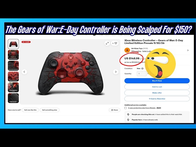 The New Gears of War E-Day Controller is being scalped for $150???