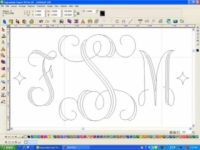 EngraveLab Training adding a vef font to Fonts and to Group