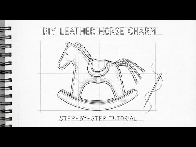 How to Make a DIY Leather Rocking Horse Charm | Step-by-Step Tutorial