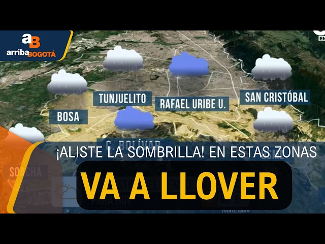 ¡Aliste la sombrilla! Estas son las localidades donde va a llover | CityTv