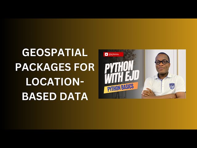 53. Geospatial Packages for Location-Based Data