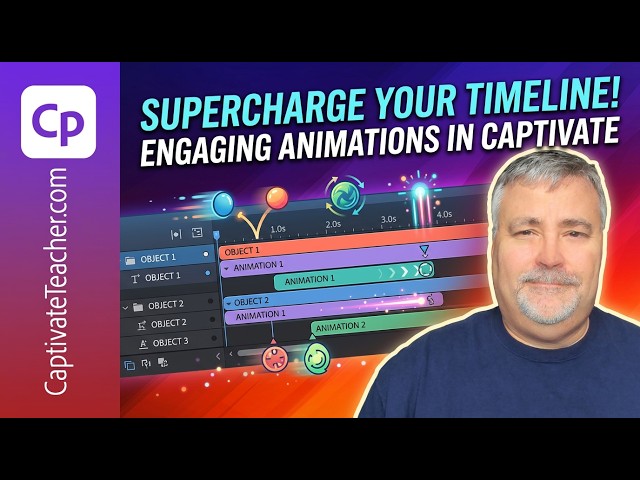 Adobe Captivate Animations & Timeline Tutorial: How to Sync Objects and Audio with Effects