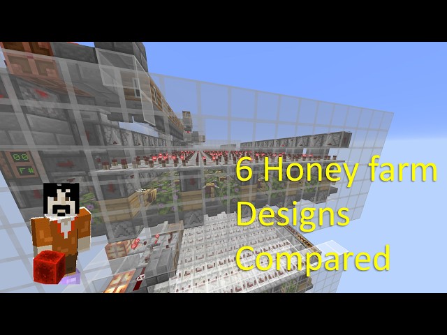 What is the best honey farm? Comparing 6 honey farm designs, Java Minecraft SMP 1.21.x