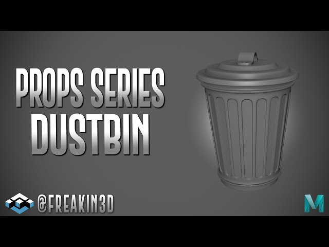 How to Model Dustbin in Maya | 3D Dustbin Modeling Tutorial