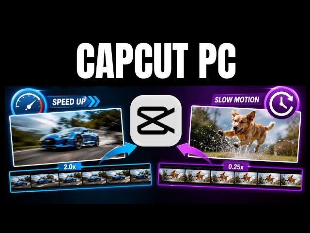 How to Speed Up/Slow Motion Videos in CapCut PC | Easy Tutorial