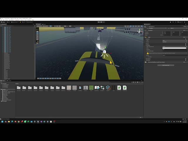 Unity Tutorial - Adding Headlights to your race car - Spot Lights