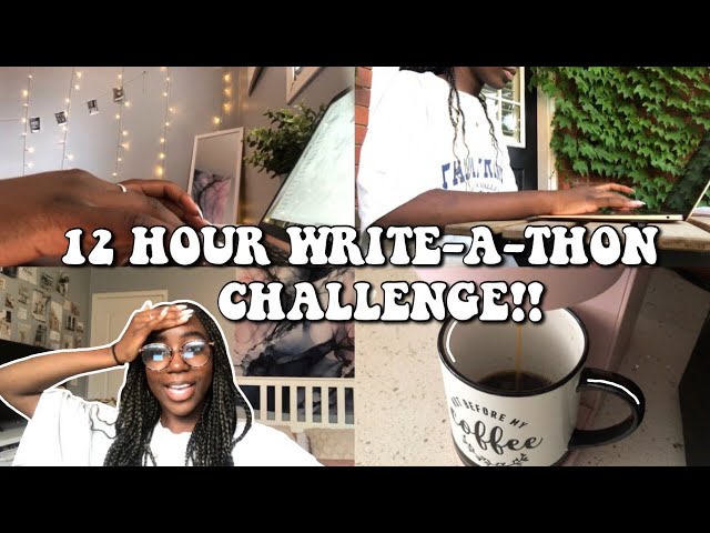 12 hour write-a-thon! // writing vlog