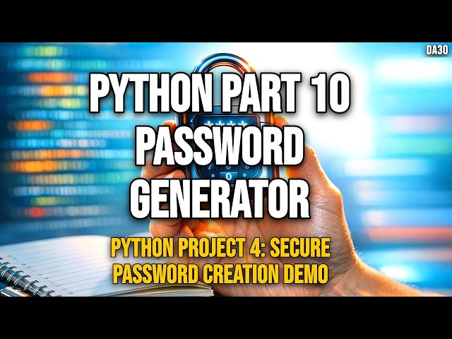 Python Part 10 How Does a Python Password Generator Actually Work?