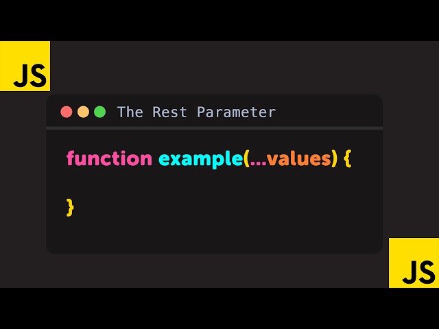 Learn REST Parameters in JavaScript FAST!