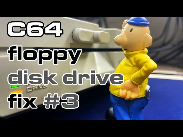 Commodore C64 disk drive repair: too many MHz!