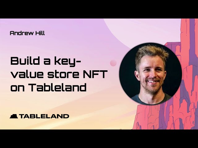 Create a key-value store database that is an NFT