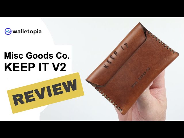 Misc Goods Co wallet, the V2 is simple, but monster capacity!