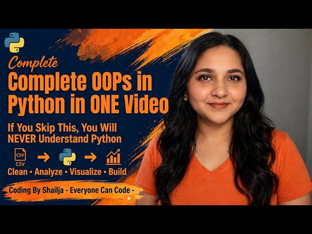 Complete OOPs in Python in ONE Video   If You Skip This, You Will NEVER Understand Python
