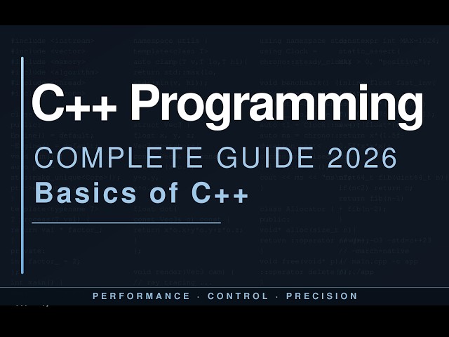 Basics of C++ Programming | Classes, Constructors, Compilation
